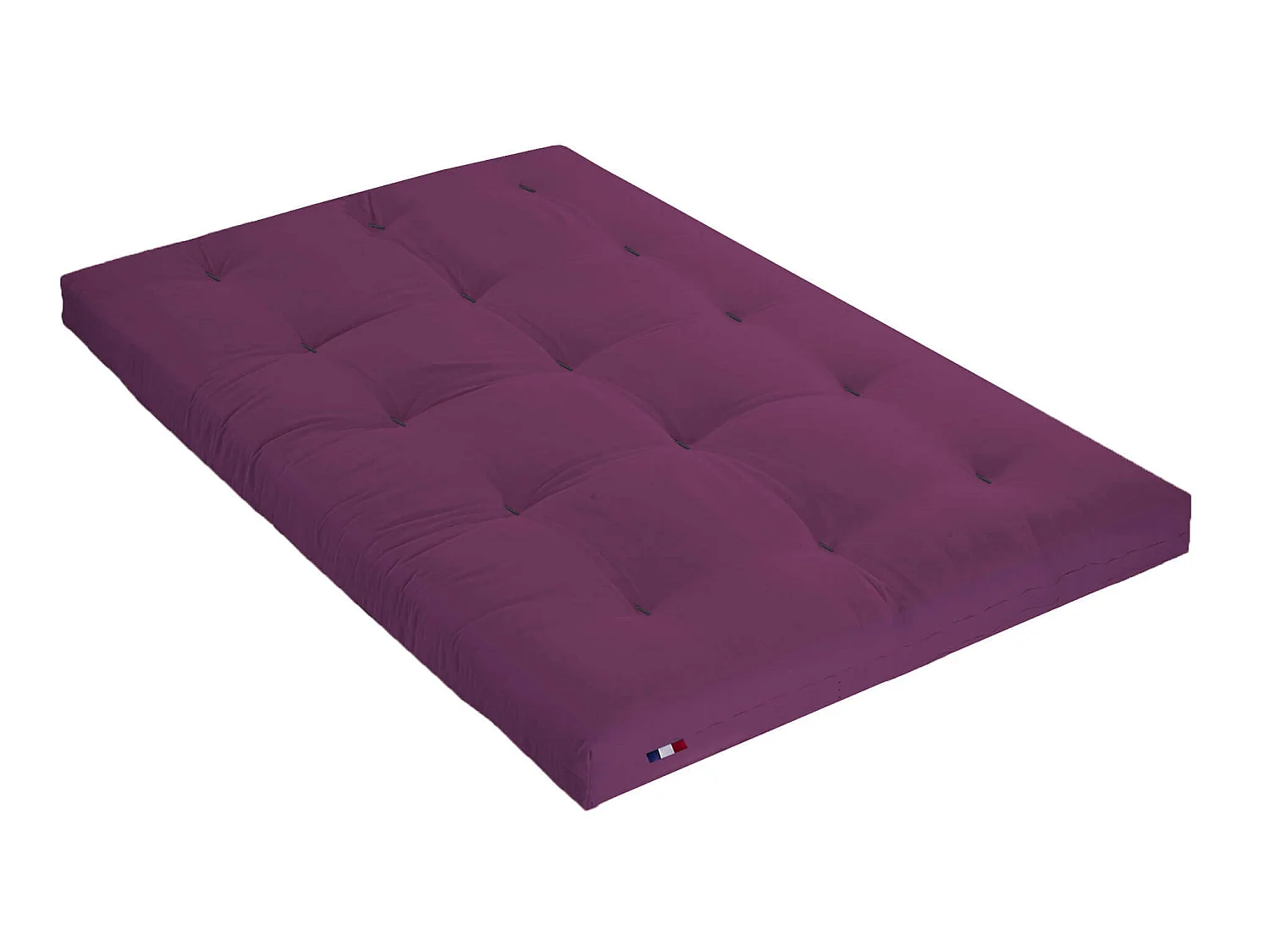 Matelas futon aubergine en coton 140x200