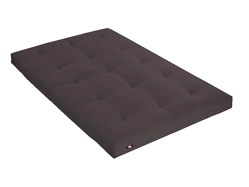 Matelas futon chocolat en coton 140x200
