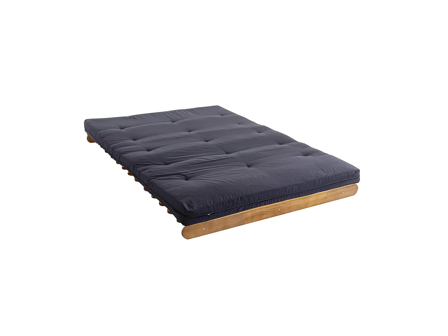 Matelas futon anthracite en coton 140x200