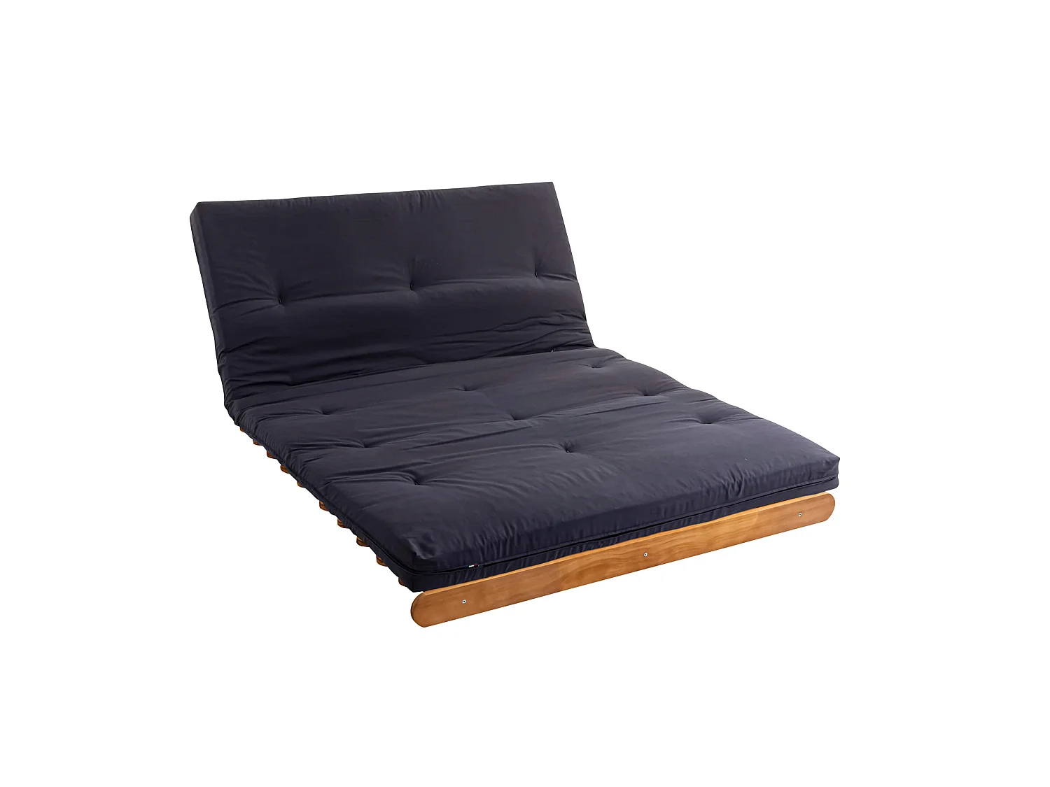 Matelas futon anthracite en coton 140x200