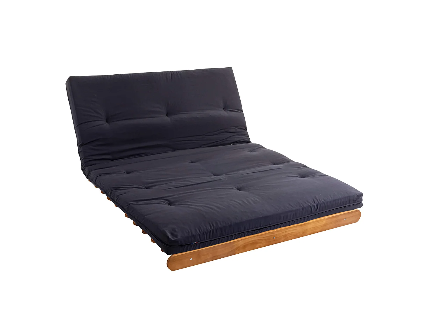Matelas futon anthracite en coton 140x200