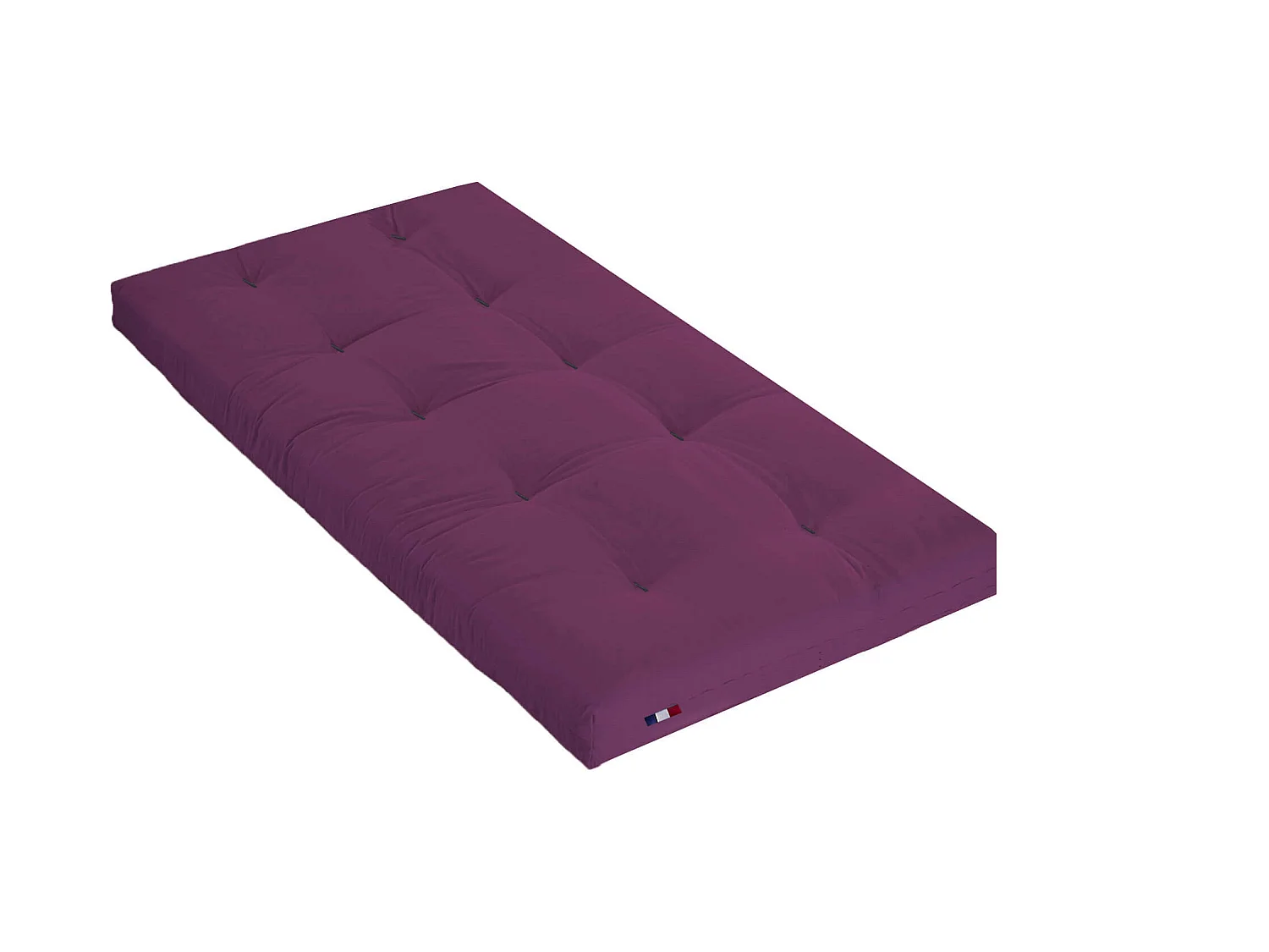 Matelas futon aubergine en coton 90x200
