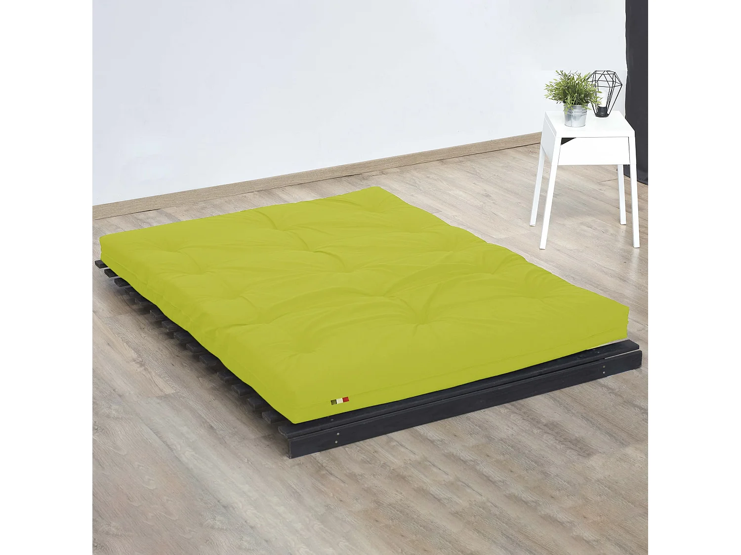 Matelas futon pistache en coton 90x200