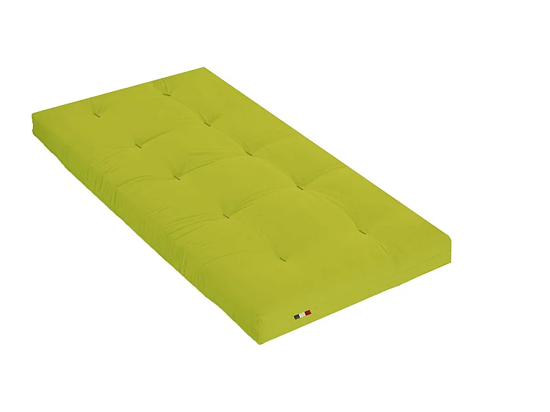 Matelas futon pistache en coton 90x200