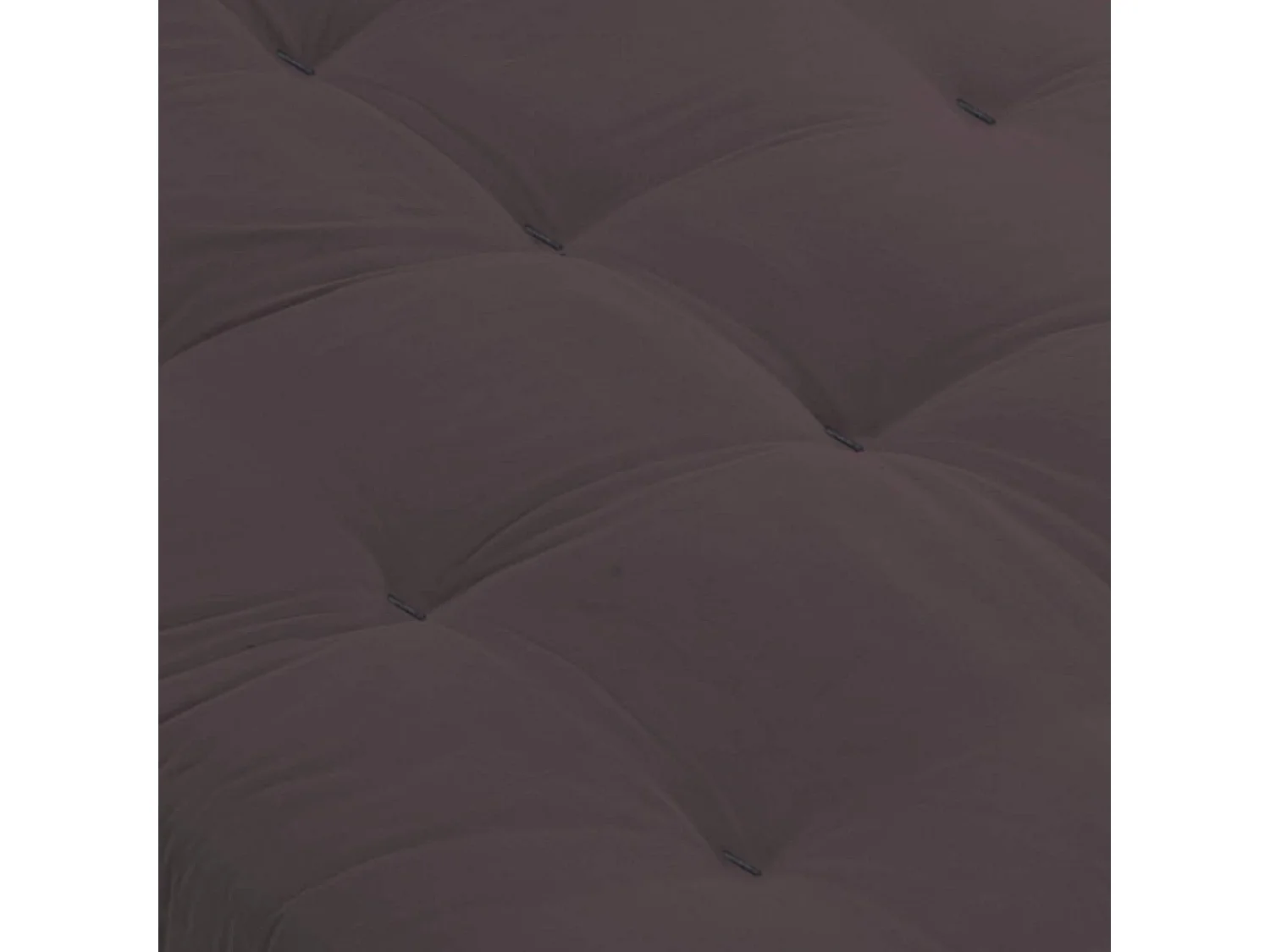 Matelas futon chocolat en coton 90x200