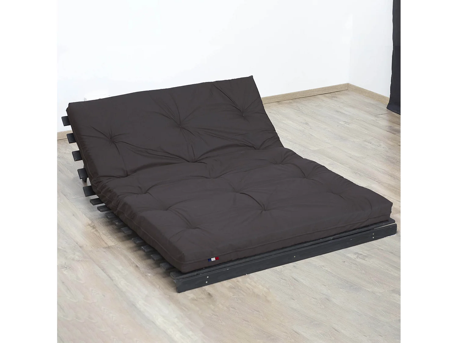 Matelas futon chocolat en coton 90x200