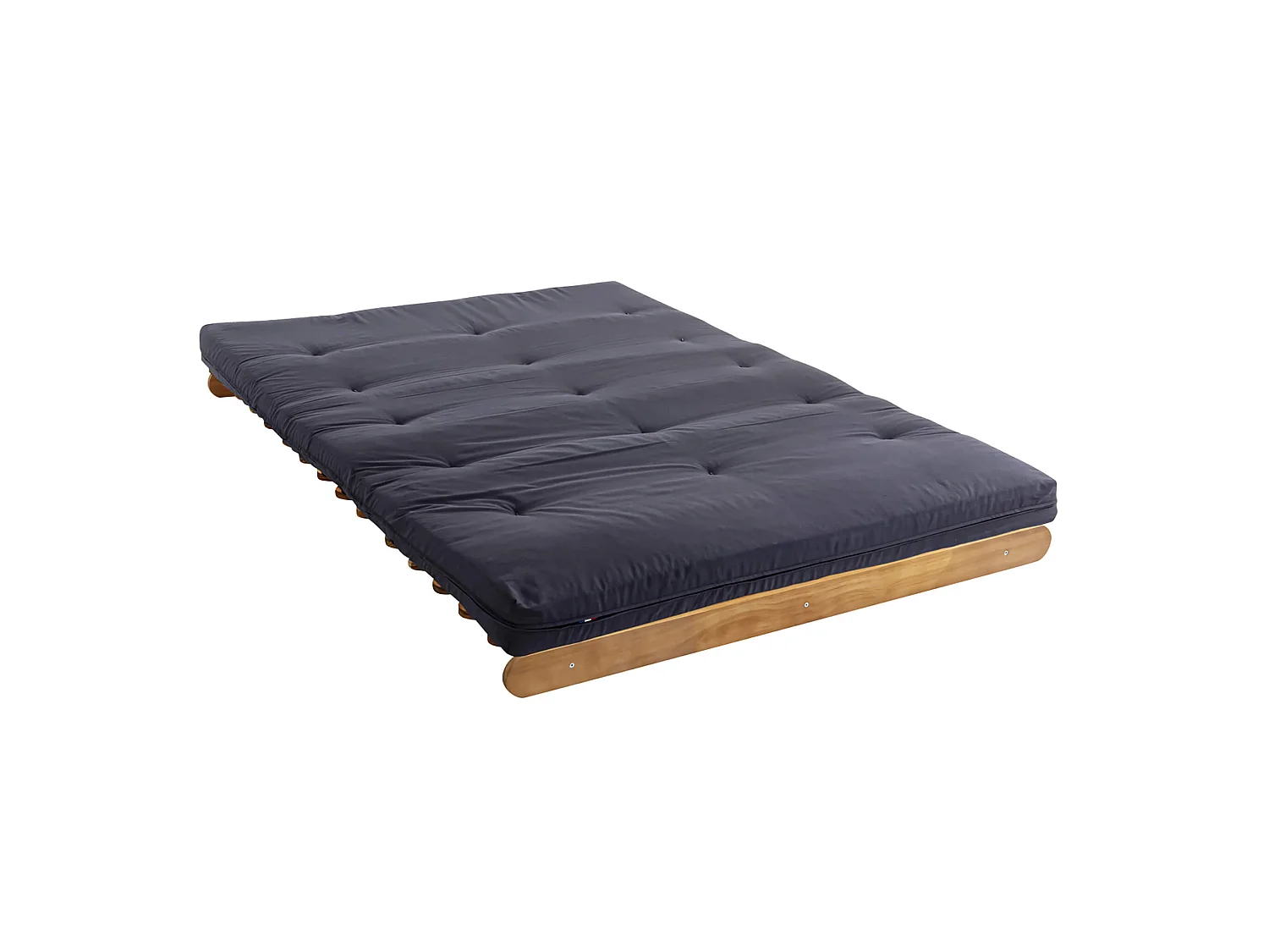 Matelas futon anthracite en coton 140x190