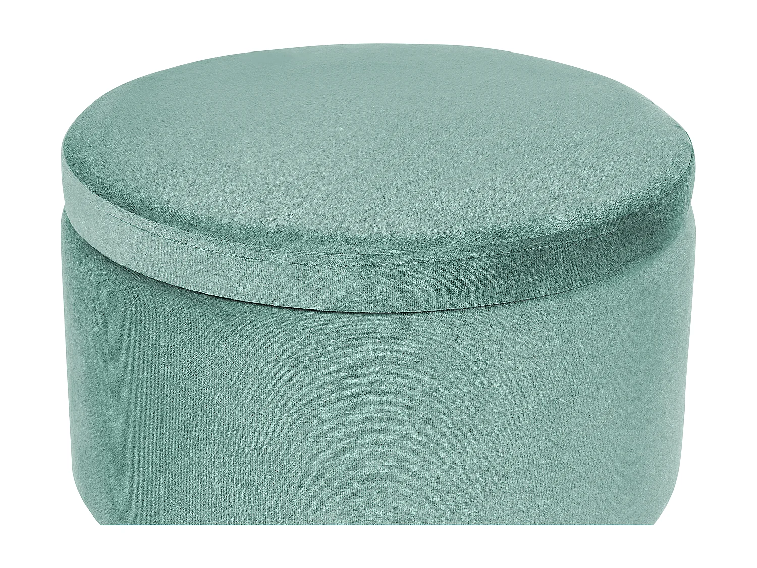 Pouf contenitore SILAS Velluto Verde menta 42 cm 42 cm 44 cm