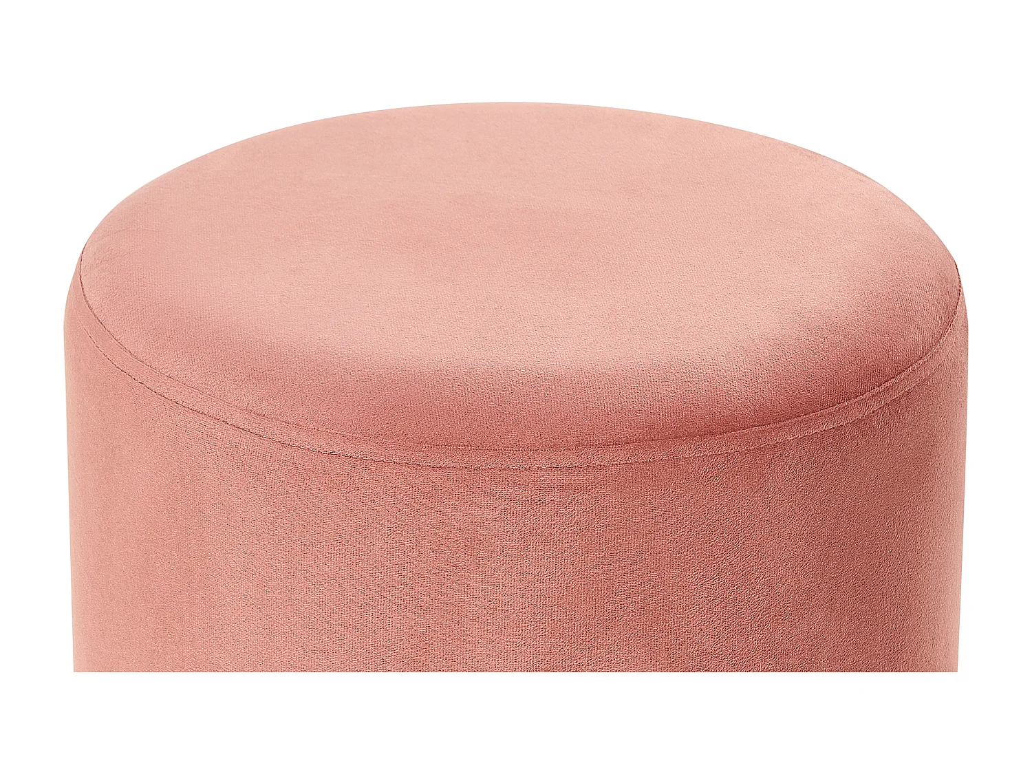 Puf YANKTON Welur Różowy 35 cm 35 cm 42 cm