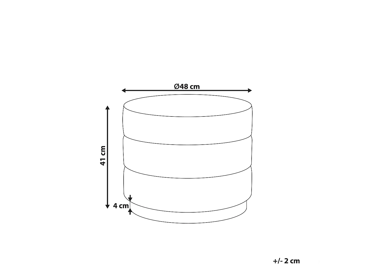 Pouf LOUIN Velours Rose