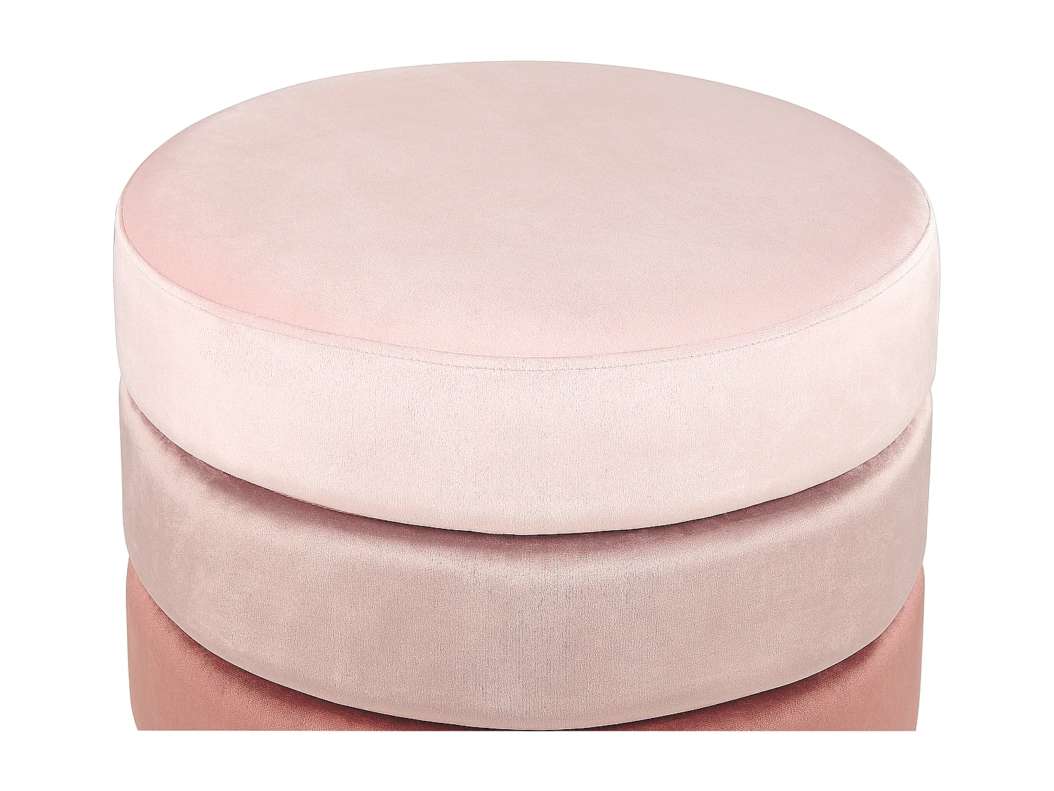 Pouf LOUIN Samtstoff Rosa 48 cm 48 cm 41 cm