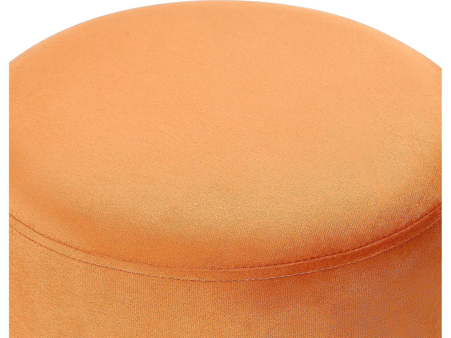 Pouf YANKTON Velours Orange