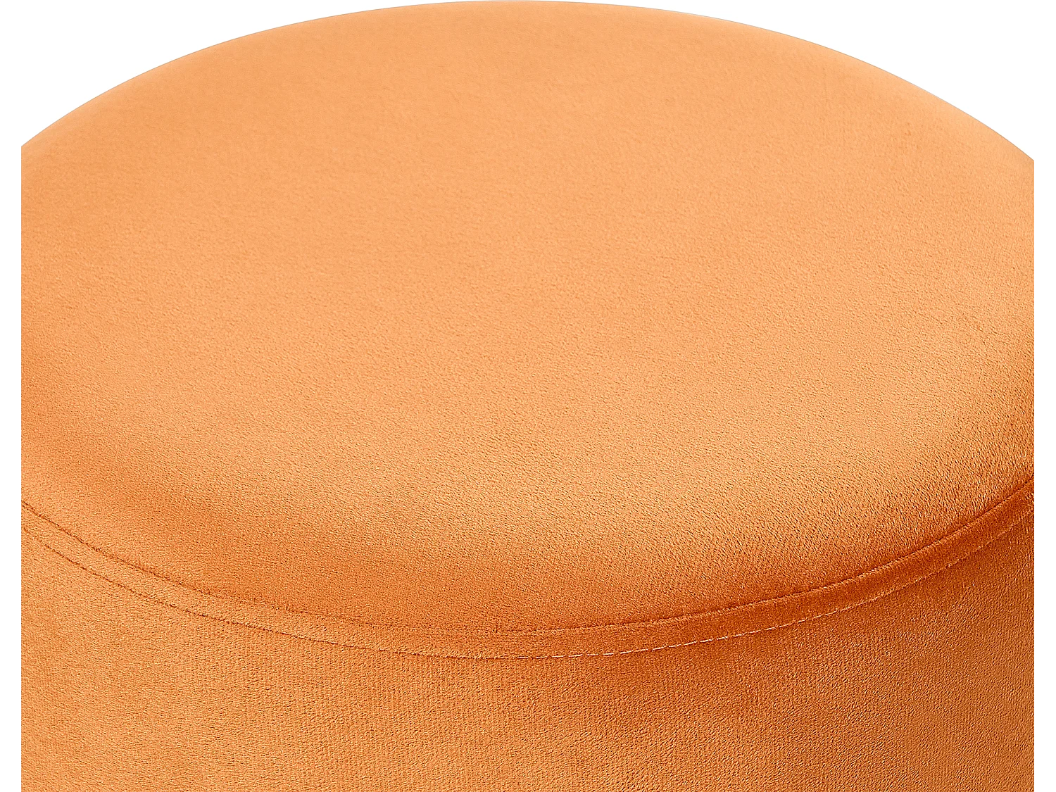 Pouf YANKTON Velours Orange