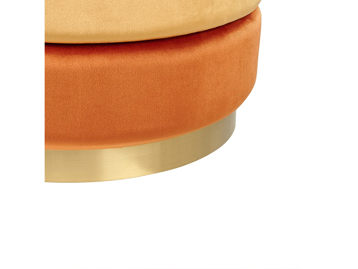 Pouf LOUIN Velours Orange