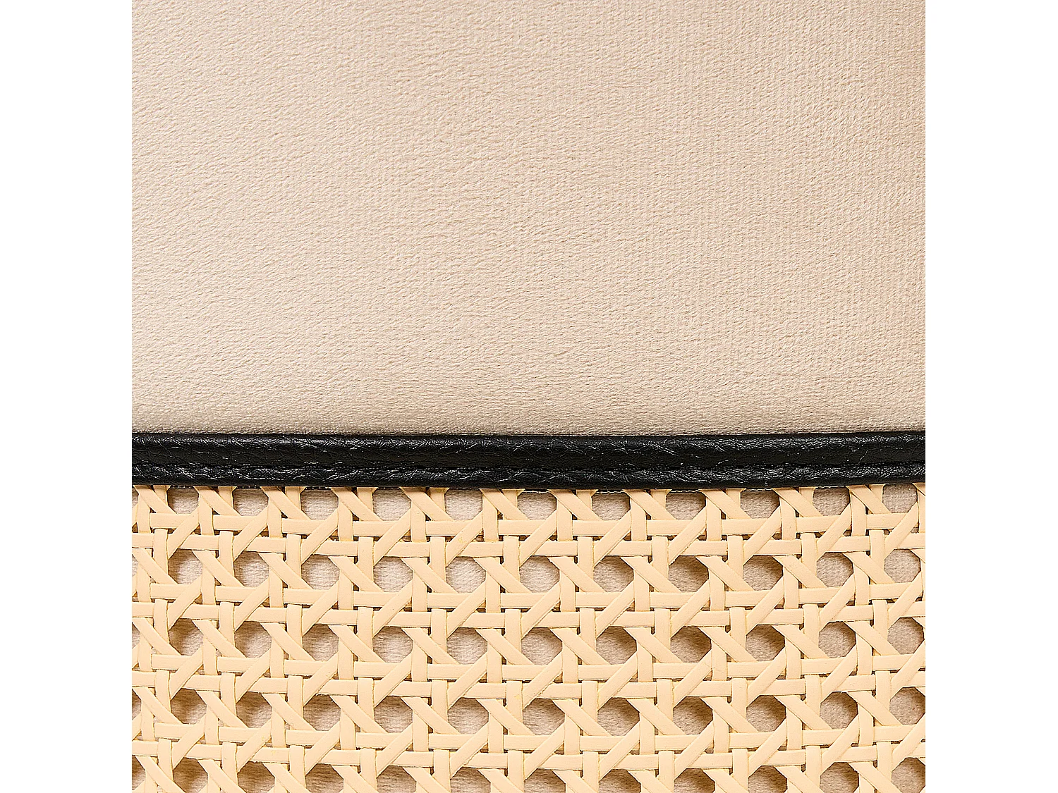 Pufe YANKTON Veludo Creme 35 cm 35 cm 42 cm