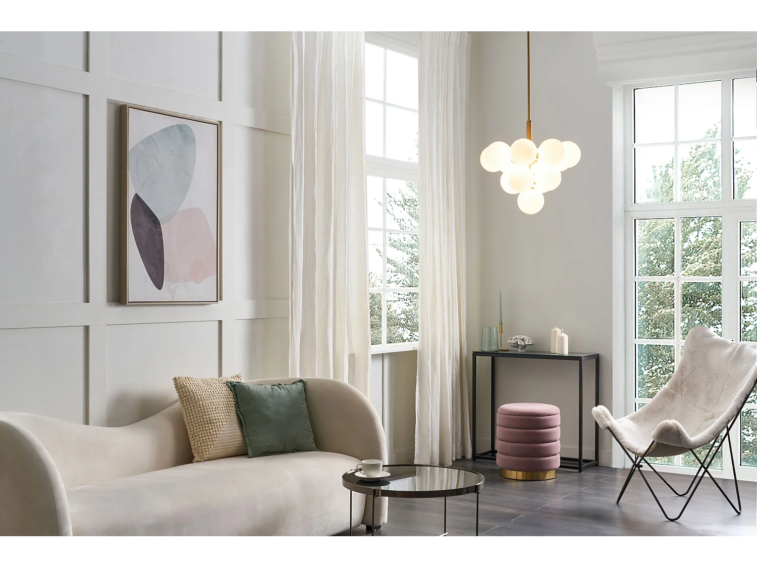 Lampe suspension BIRRIE Métal Laiton