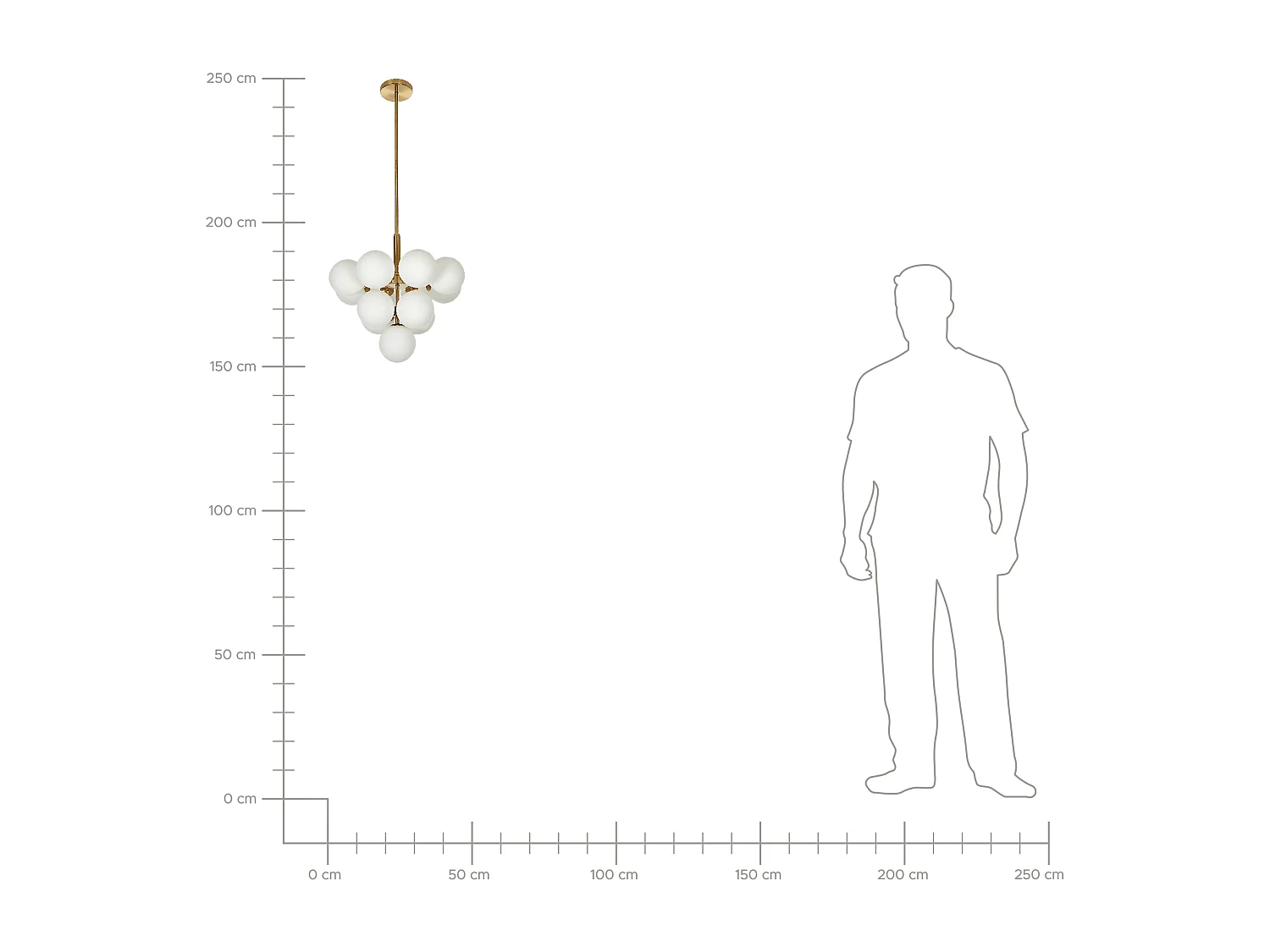 Lampe suspension BIRRIE Métal Laiton