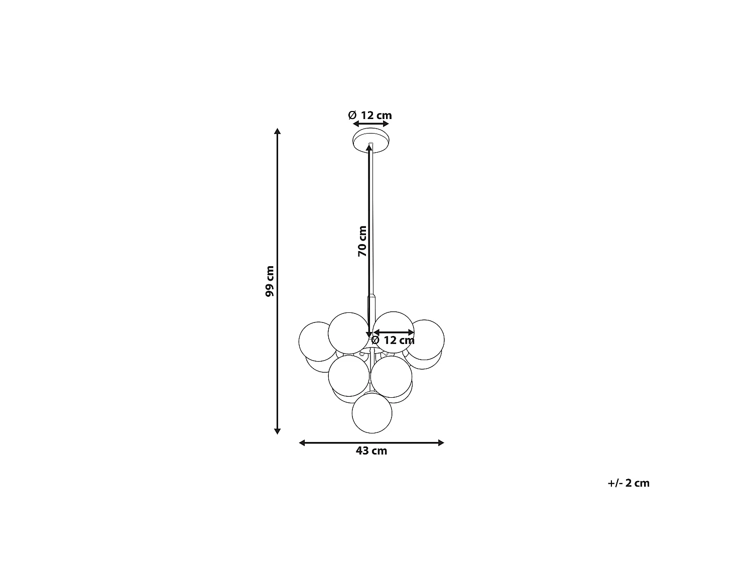 Pendant Lamp BIRRIE Metal Brass