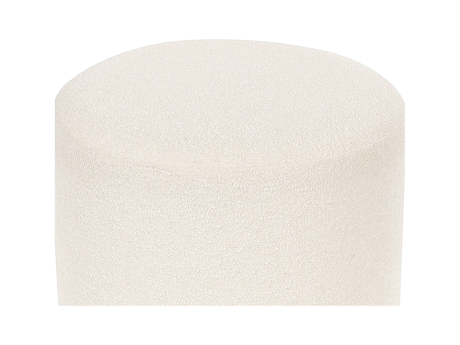 Poef MOAB Bouclé Wit 39 cm 39 cm 41 cm