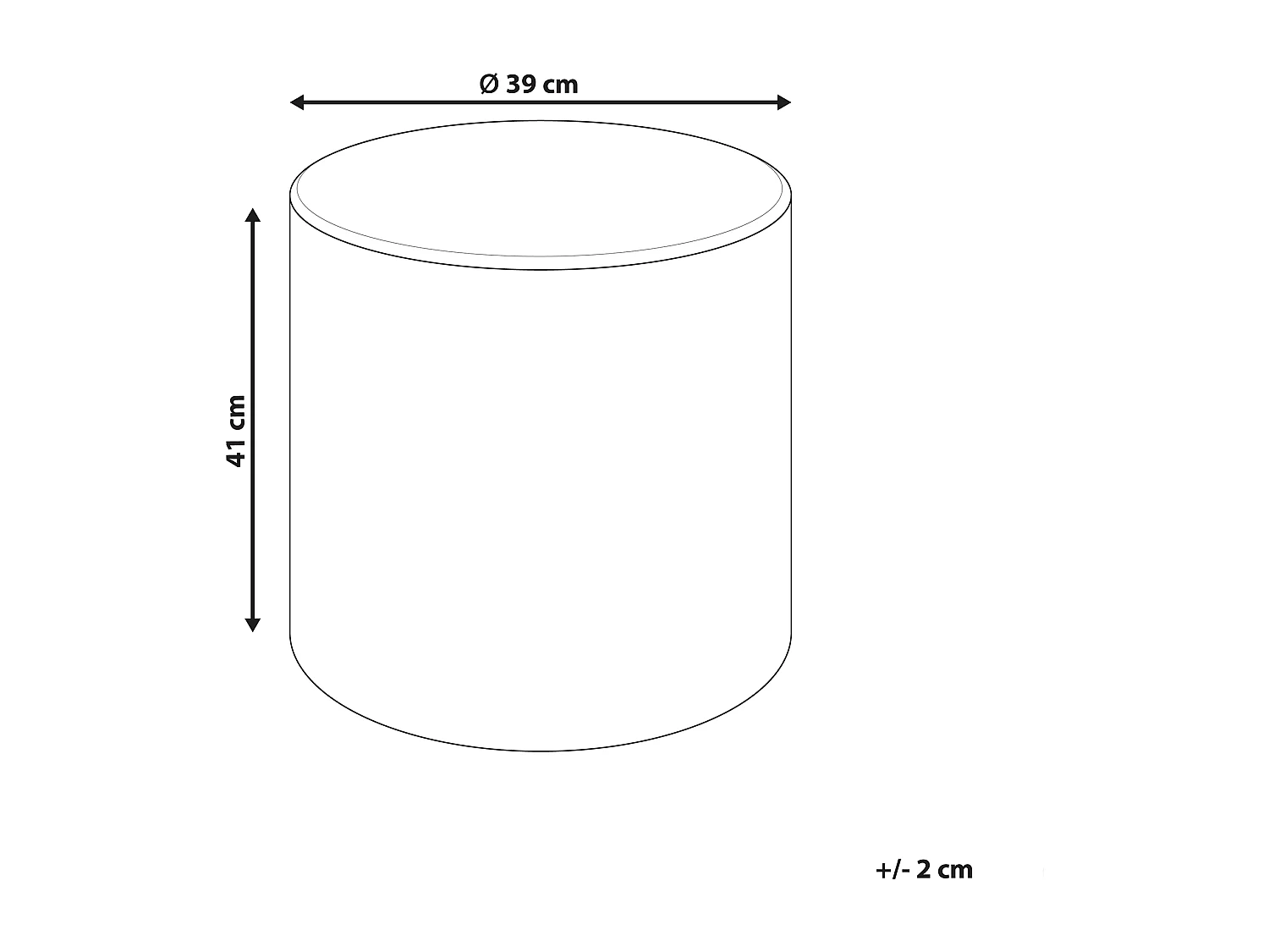 Pouf MOAB Bouclé Blanc