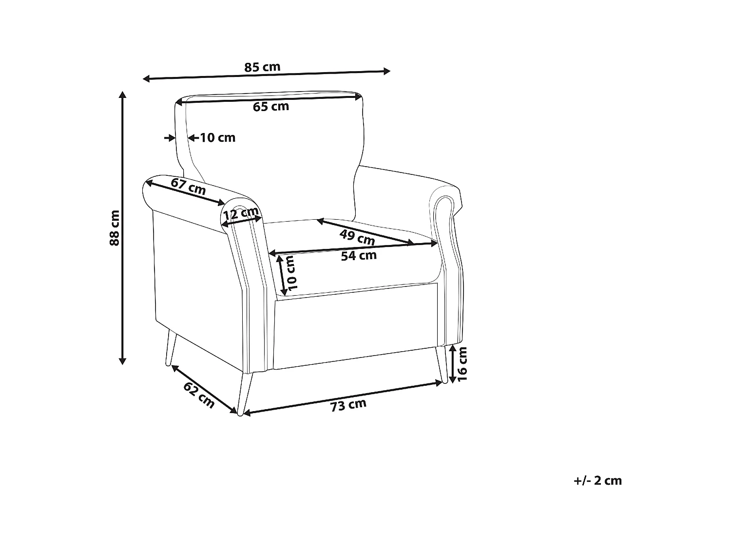 Fauteuil VIETAS Stof Groen