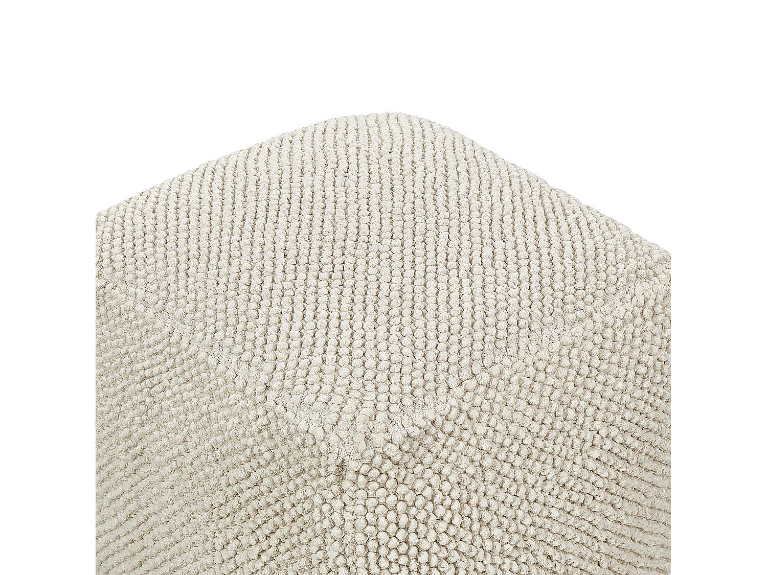 Pouf JOARA Cotone Beige 45 cm 45 cm 45 cm