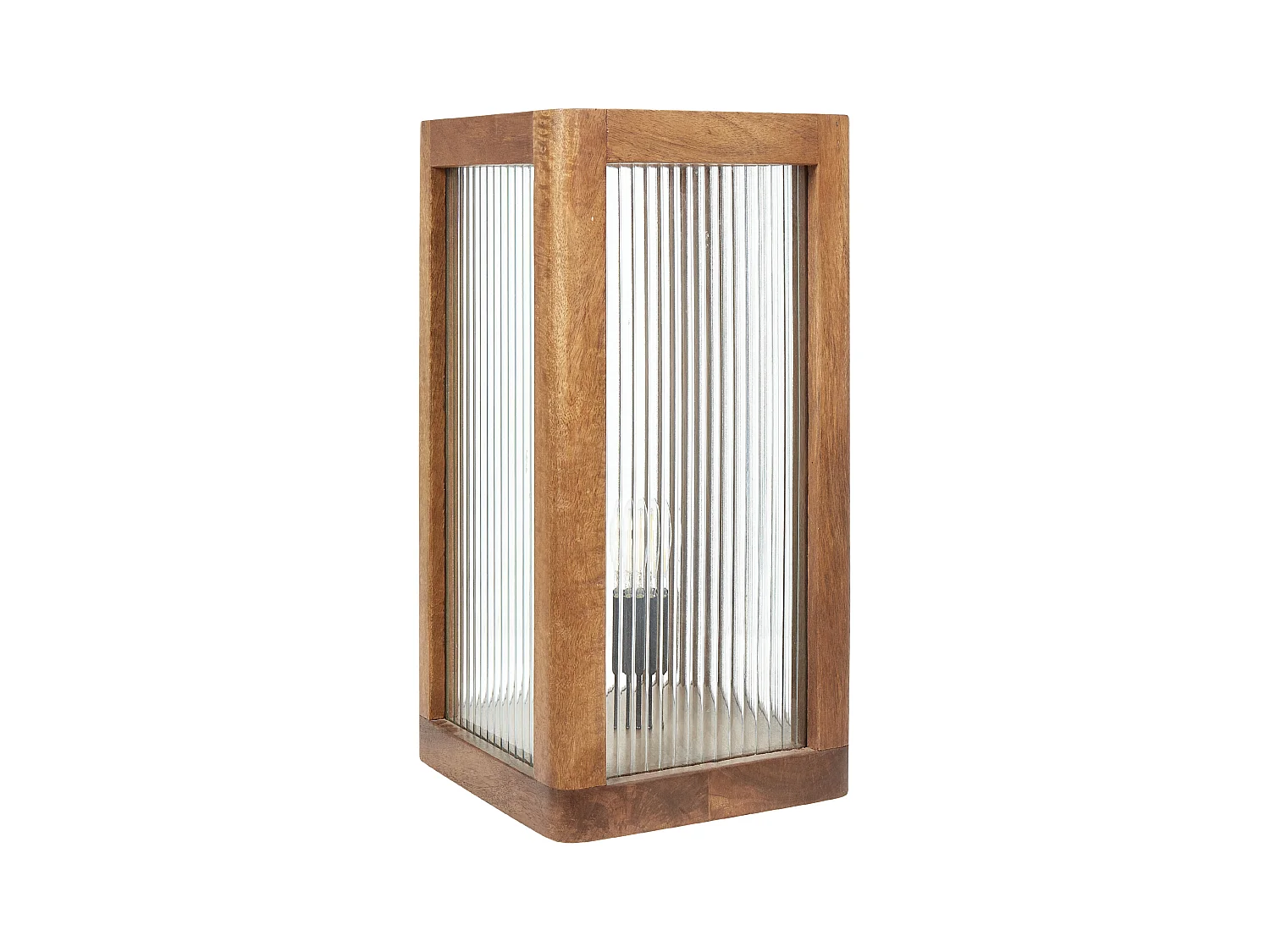 Lampe à poser KOLIDAM Bois de manguier Marron