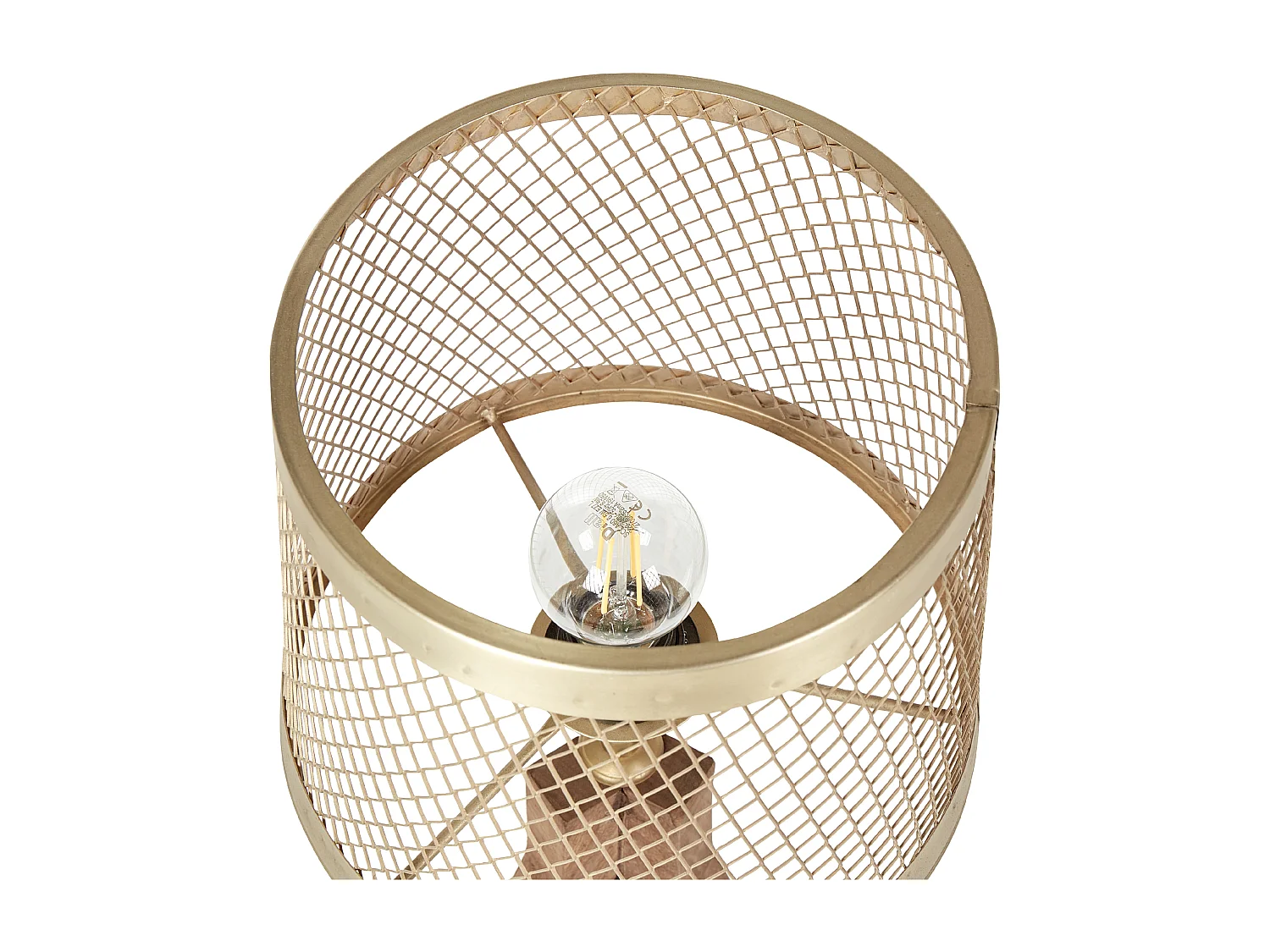 Lampada da tavolo BEKI Legno di mango Marrone