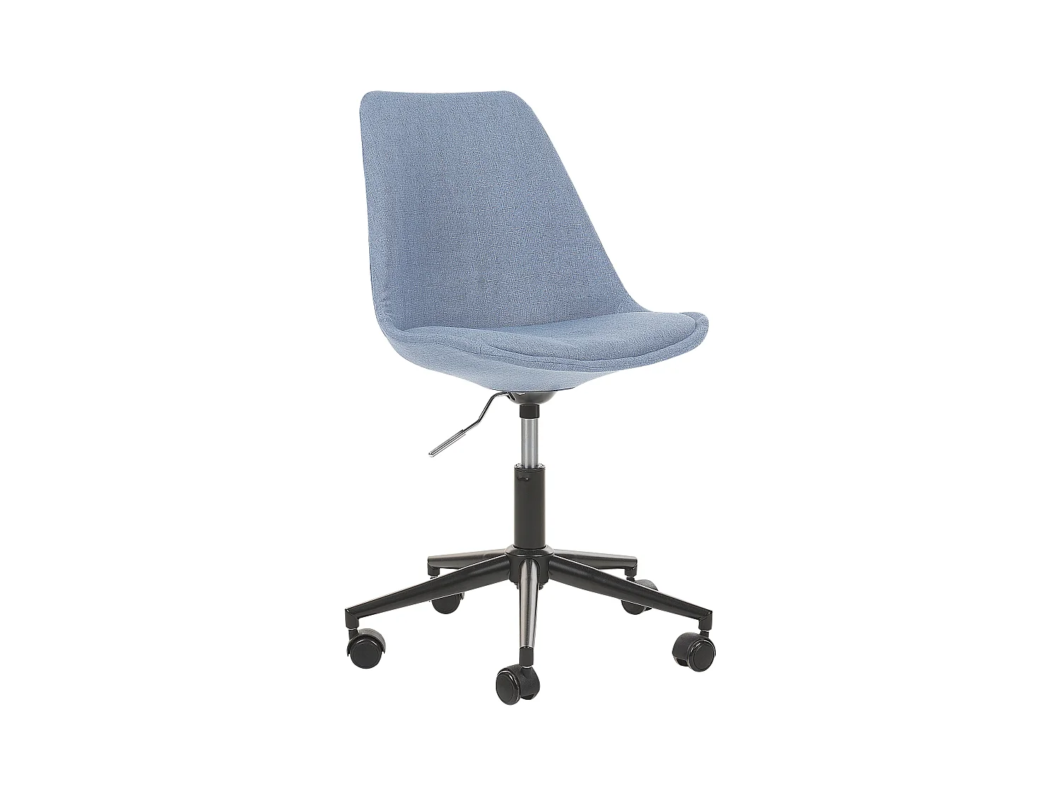 Chaise de bureau DAKOTA Tissu Bleu clair