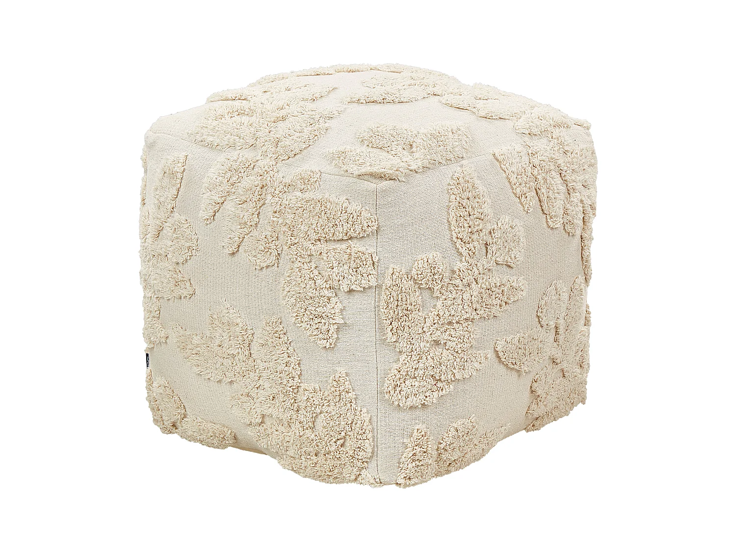 Pouf Getuftet MULTAN Baumwolle Beige 45 cm 45 cm 45 cm