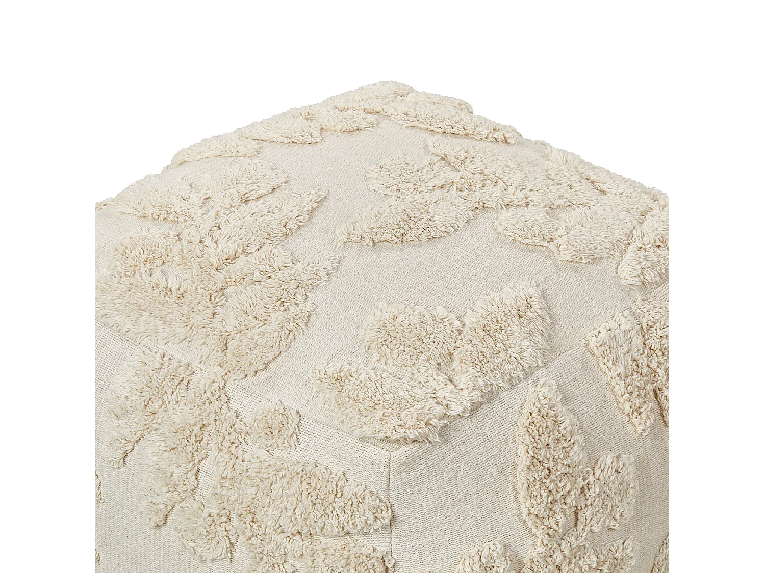 Pouf Touffeté MULTAN Coton Beige