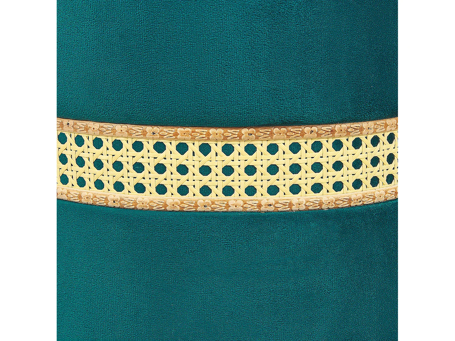 Poef set van 2 fluweel groen MEDFORD