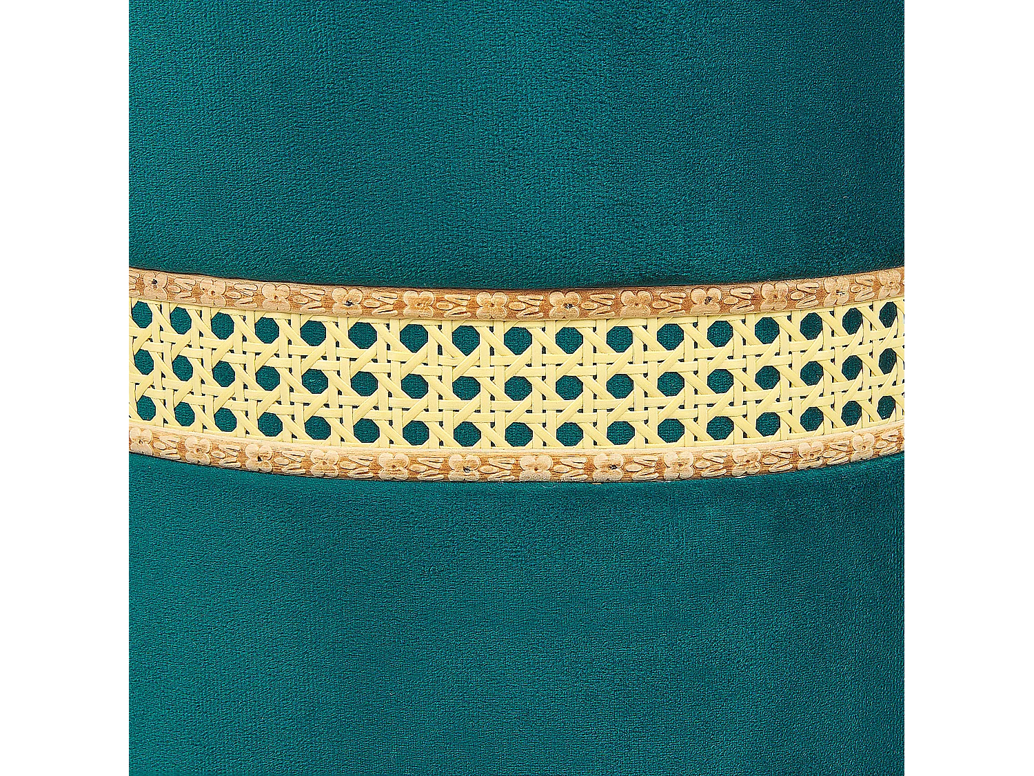 Pouf mit Stauraum Samtstoff blaugrün 2er Set MEDFORD