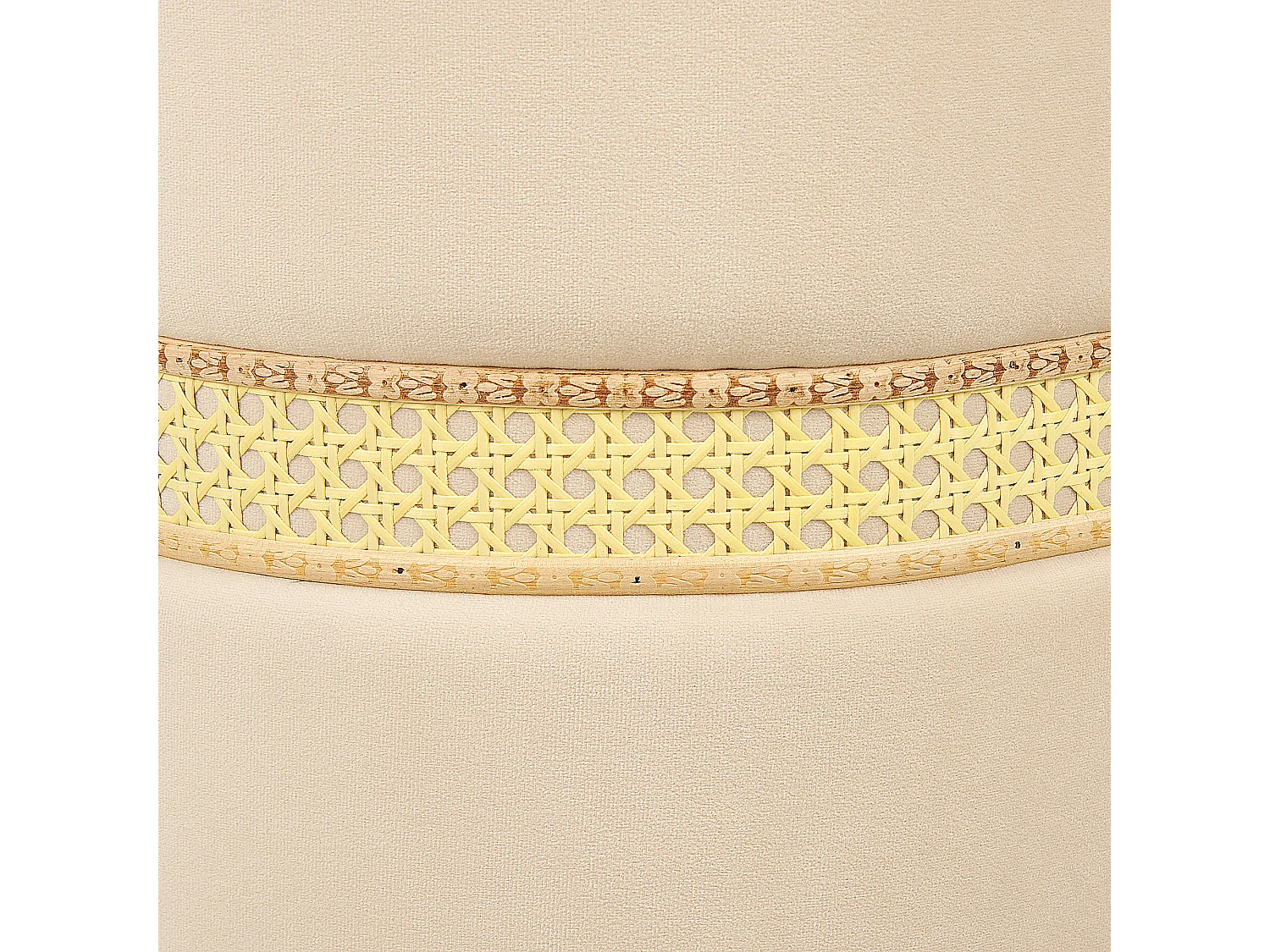 Lot de 2 poufs avec rangement MEDFORD Velours Beige clair