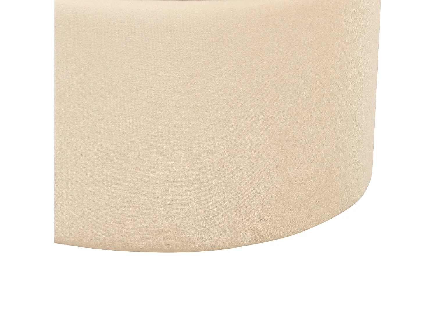Set di 2 pouf contenitore MEDFORD Velluto Crema 30/34 cm 30/34 cm 38/43 cm