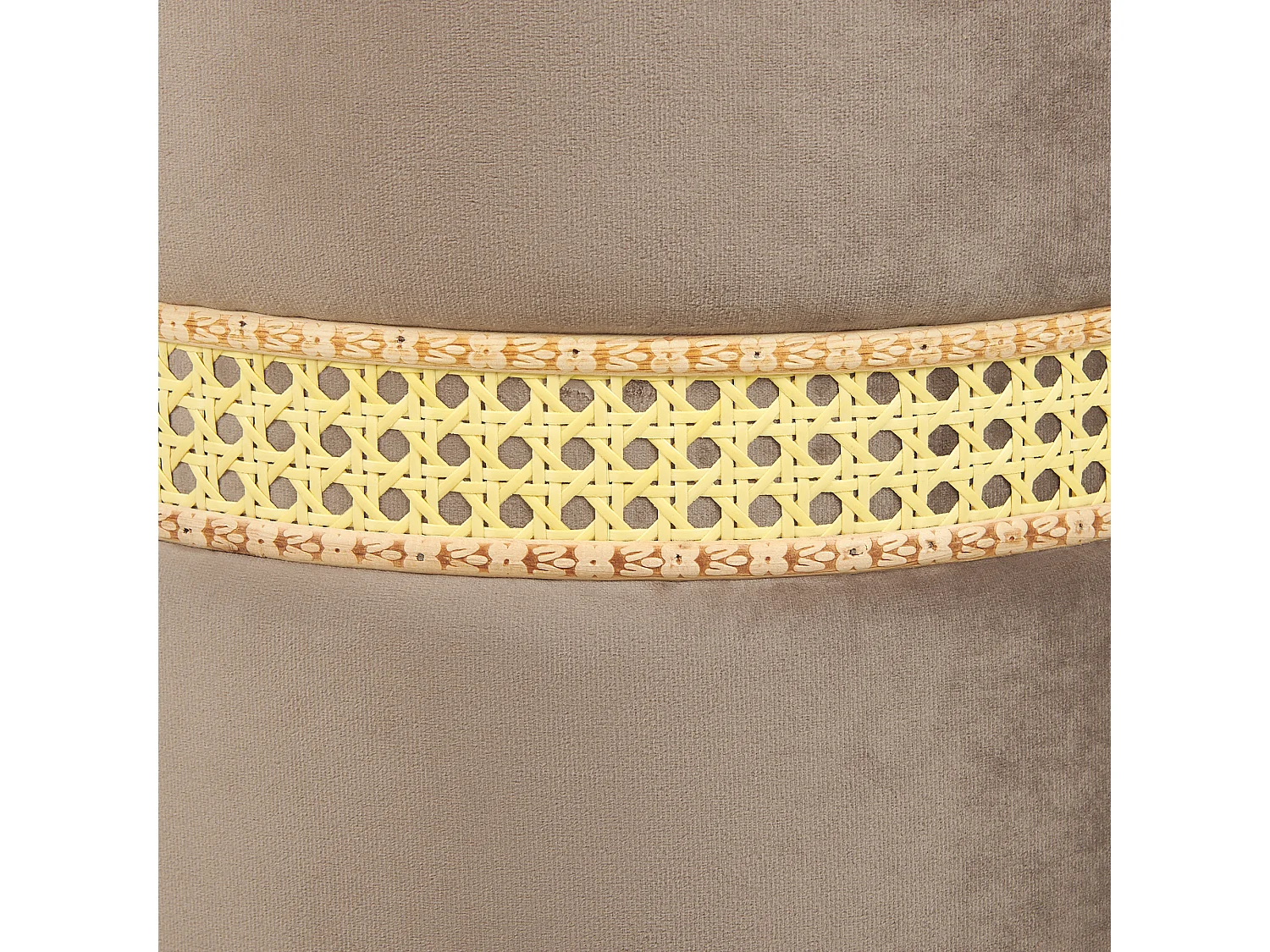 Lot de 2 poufs avec rangement MEDFORD Velours Taupe