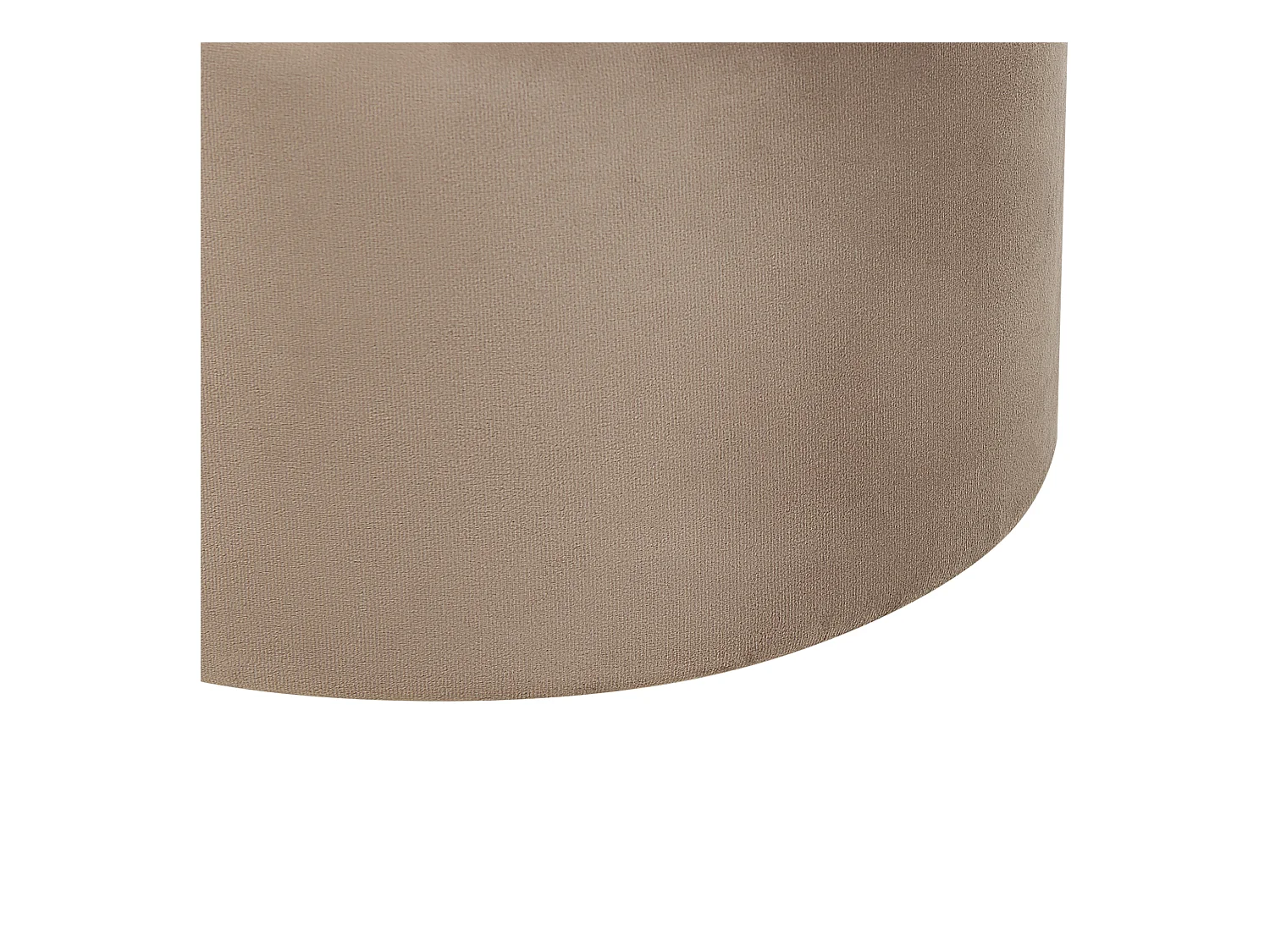 Pouf mit Stauraum 2er Set MEDFORD Samtstoff Taupe 30/34 cm 30/34 cm 38/43 cm