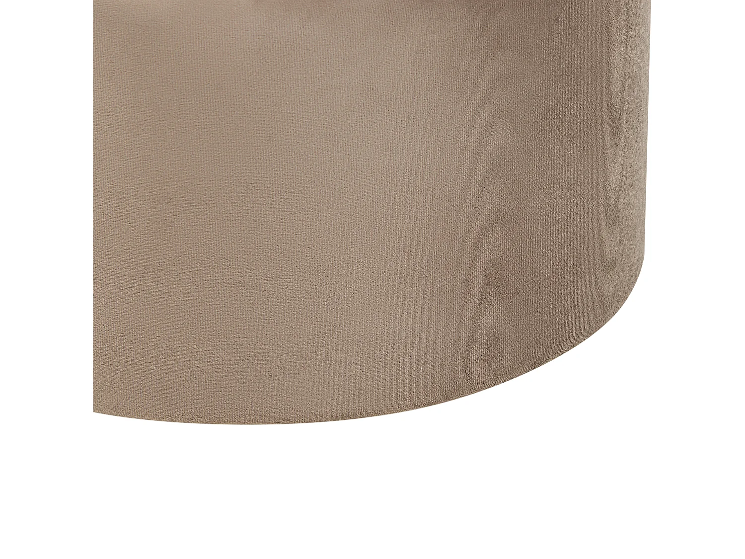 Zestaw 2 pufów ze schowkiem MEDFORD Welur Beżowoszary 30/34 cm 30/34 cm 38/43 cm