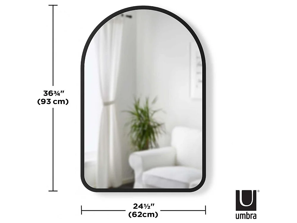 Miroir mural cintré 86 x 91 cm Hub