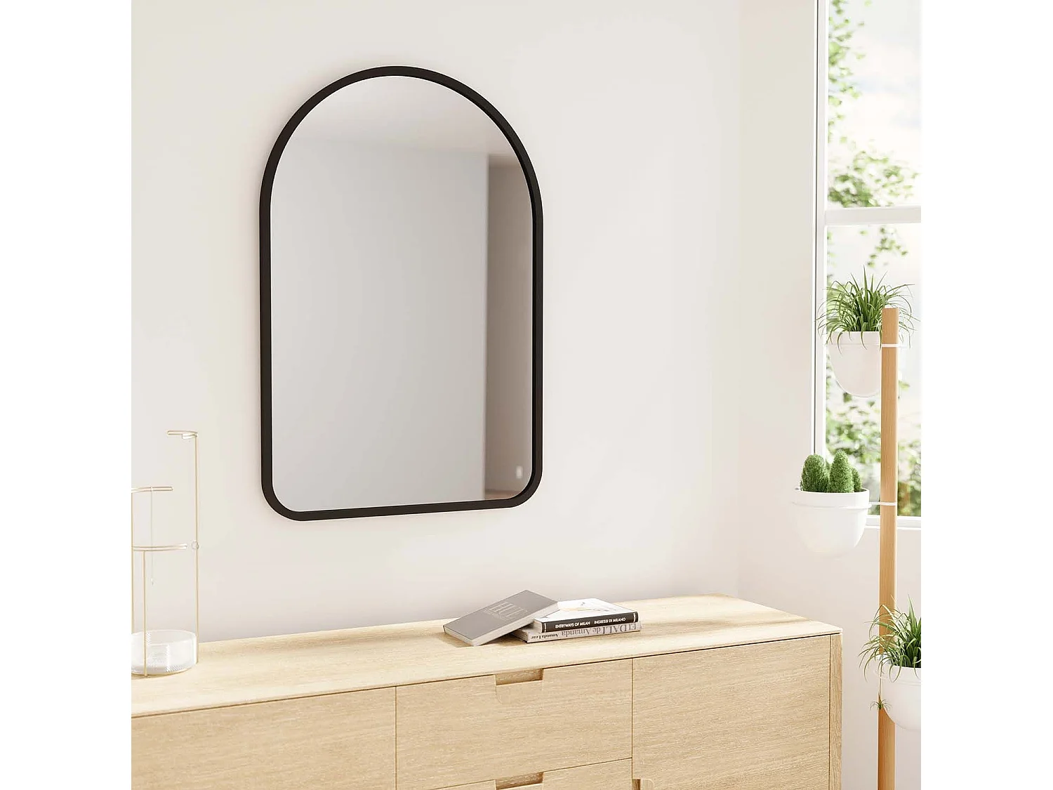 Miroir mural cintré 86 x 91 cm Hub