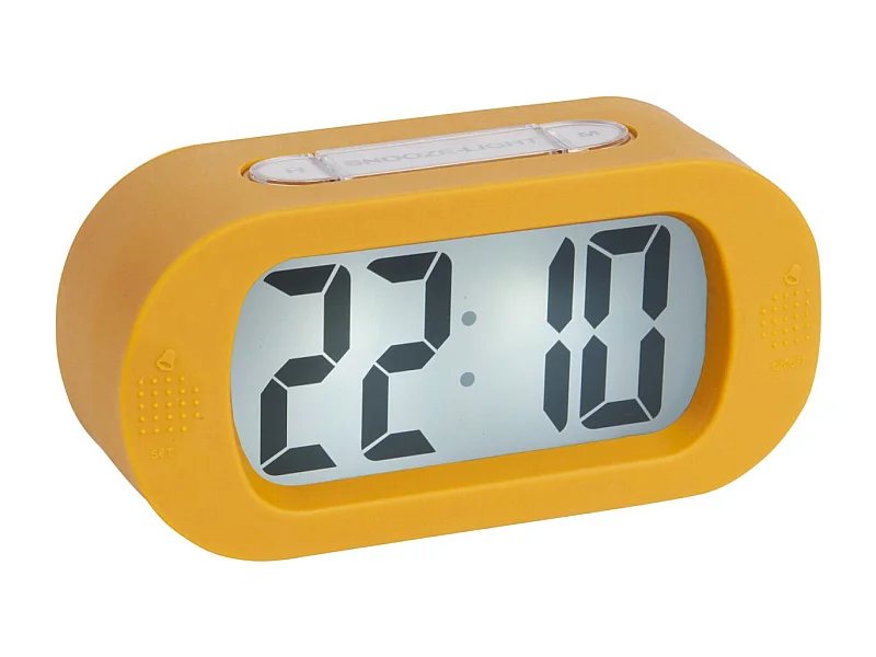 Réveil en silicone Gummy Jaune