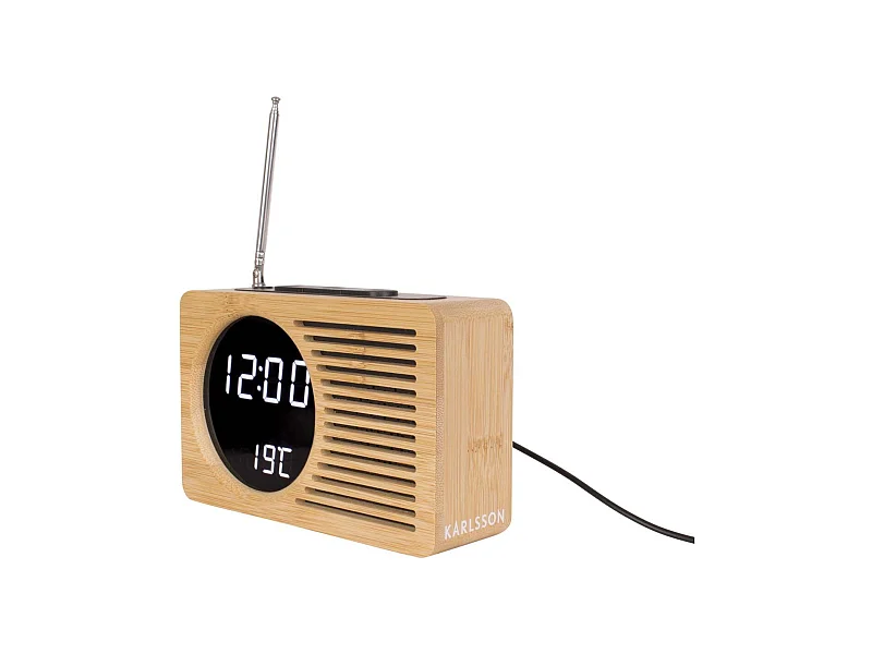 Bambus-Radiowecker Retro
