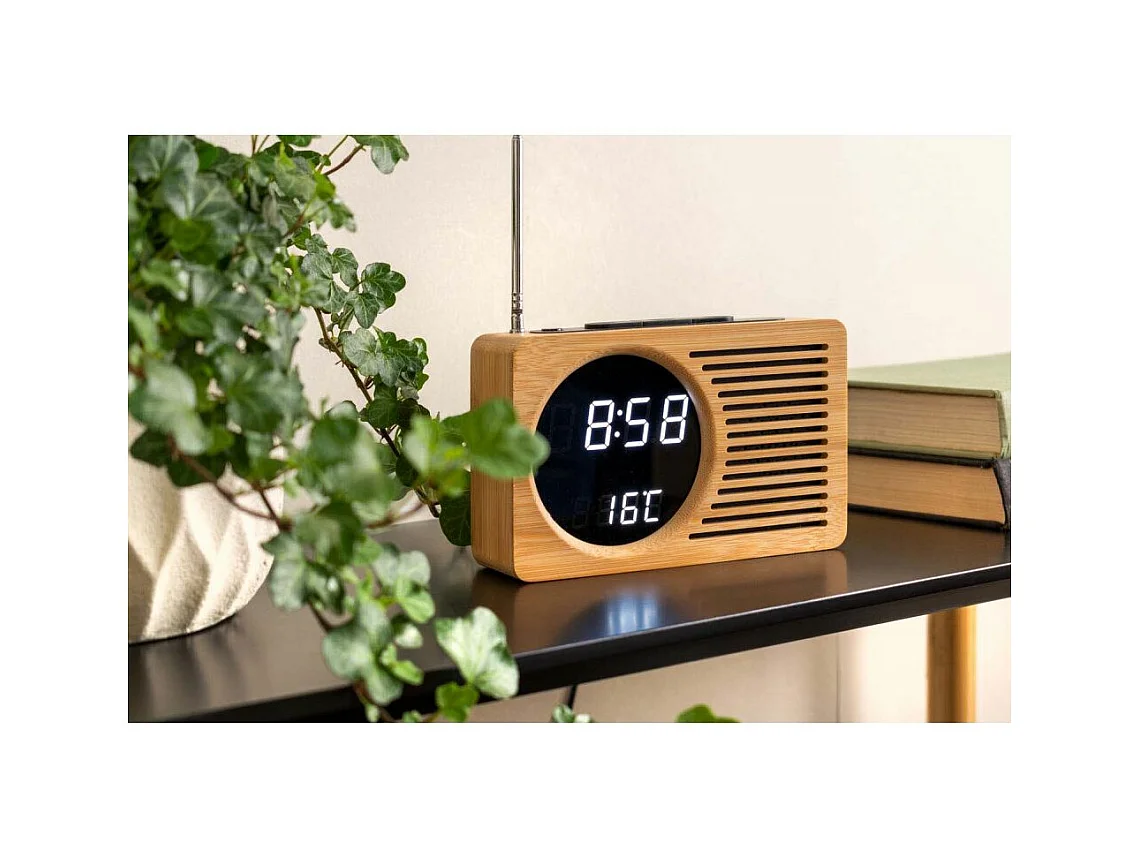 Bambus-Radiowecker Retro