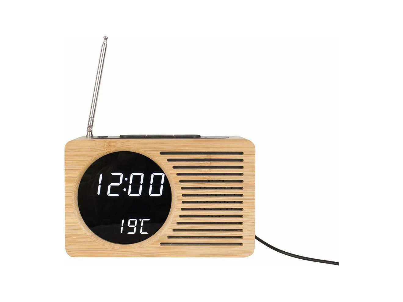 Bambus-Radiowecker Retro
