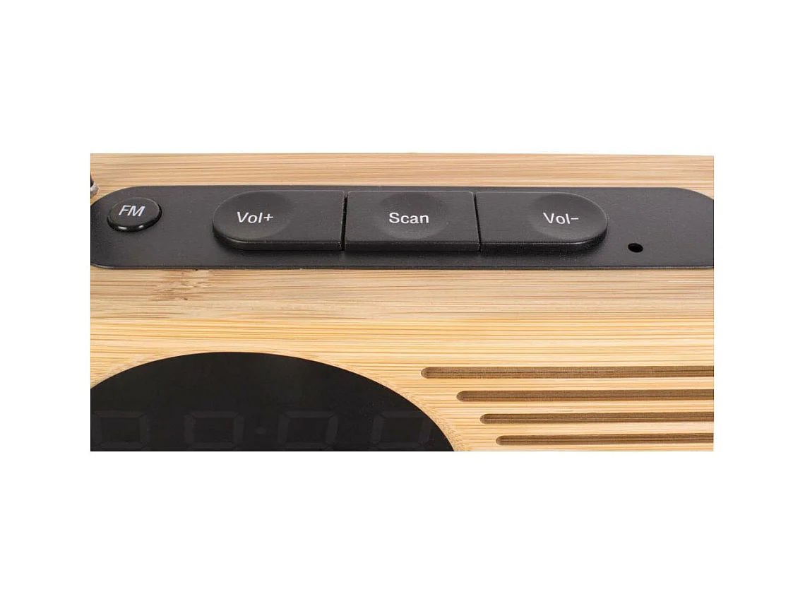 Bambus-Radiowecker Retro