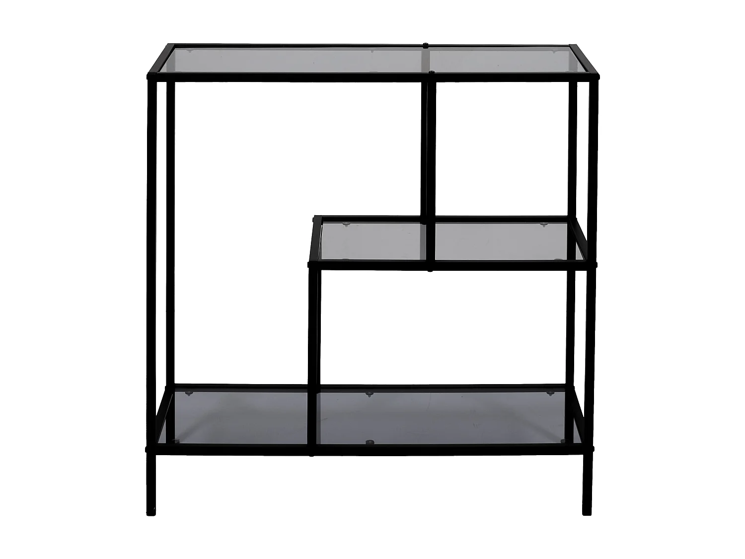 Etagere Edison Verre 80x30x79.5cm Noir