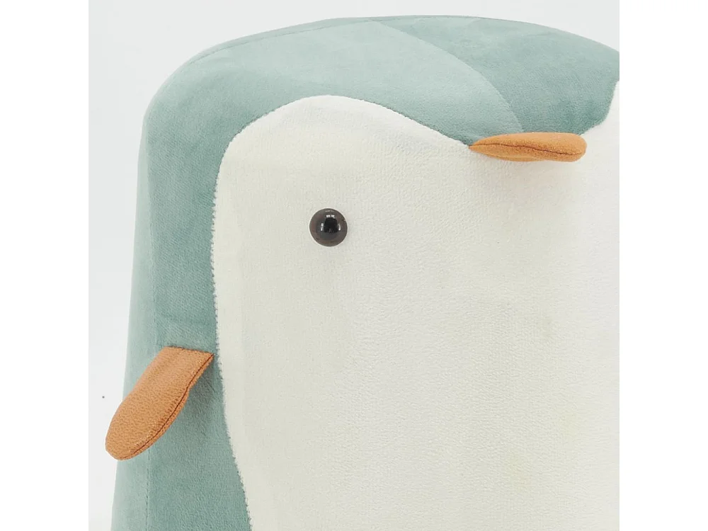 Pouf Pingouin en velours
