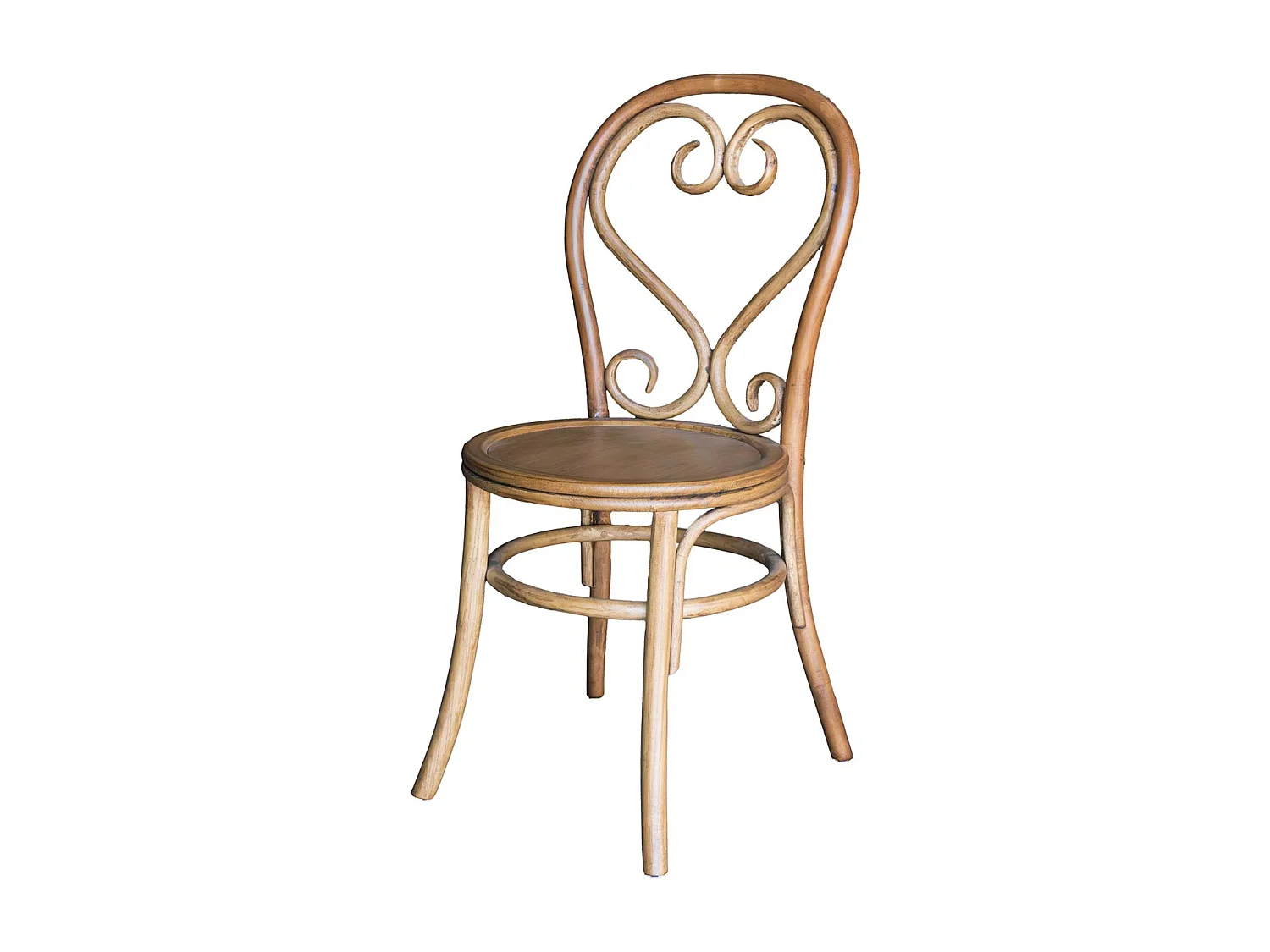 Chaise brasserie en bois d'orme Montmartre