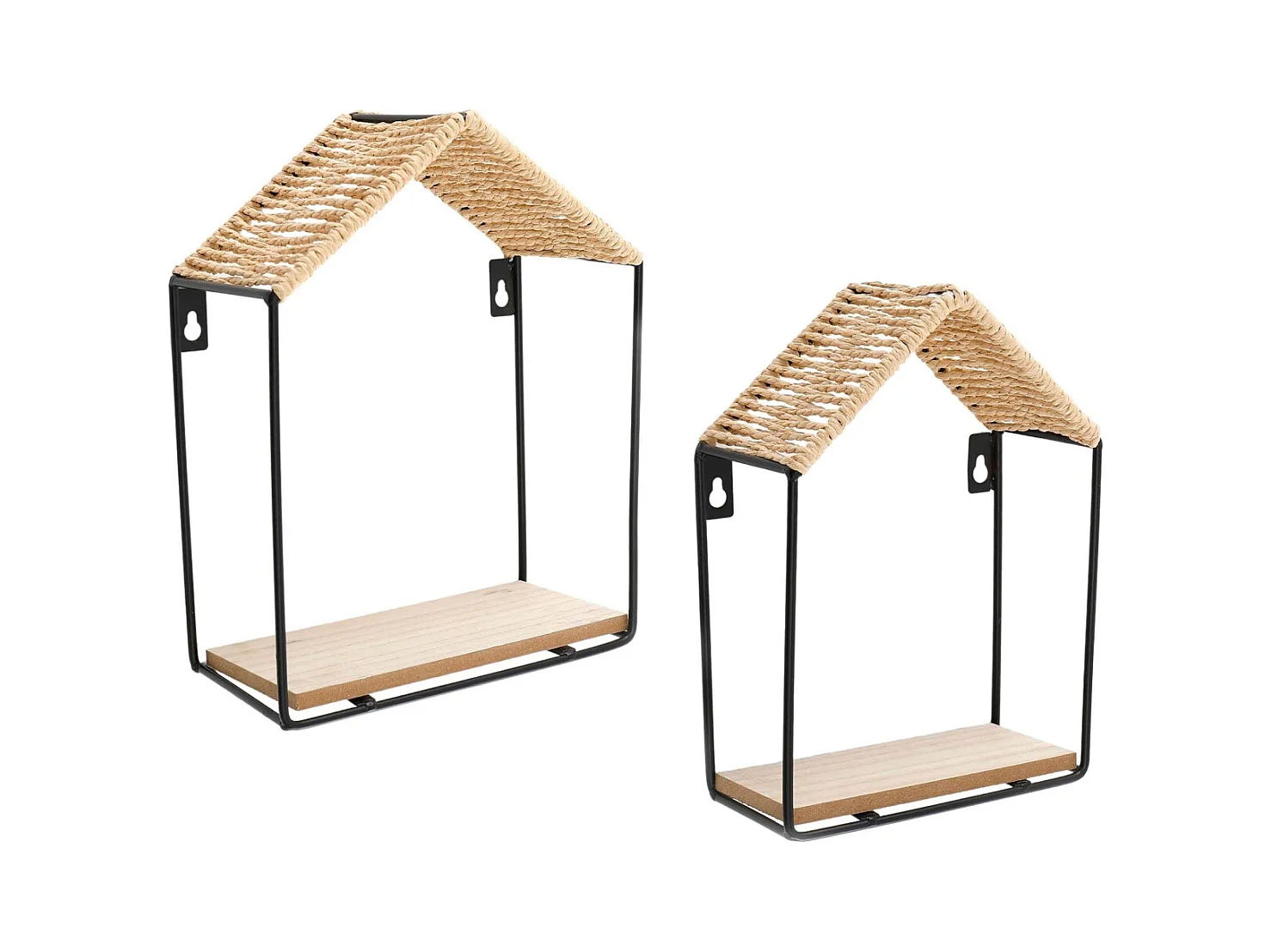 Etagères murales Maison (Lot de 2)
