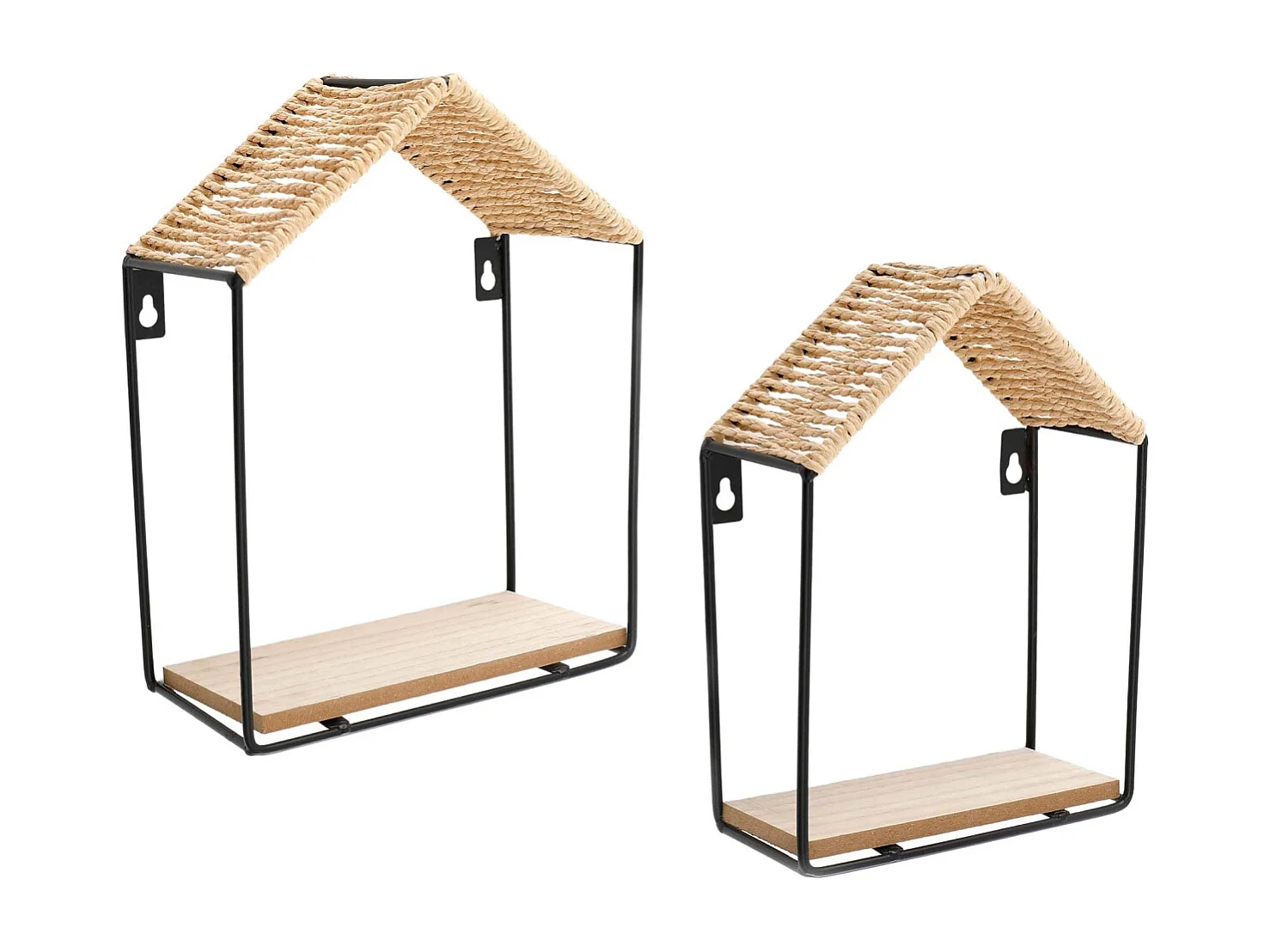 Etagères murales Maison (Lot de 2)